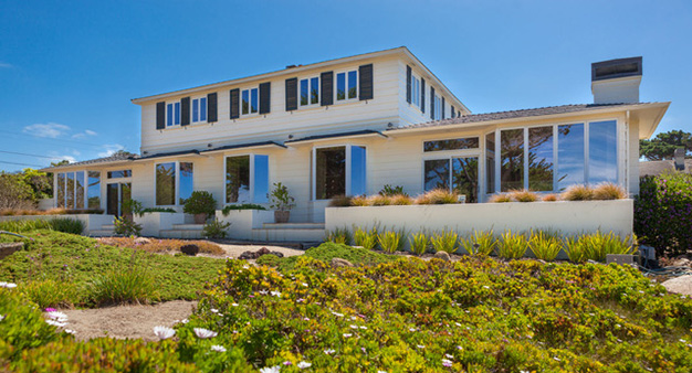 Back of house with view